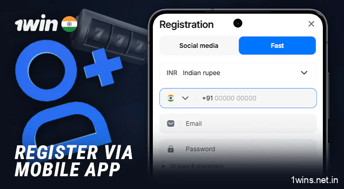 How to create a new account in the 1Win casino mobile app